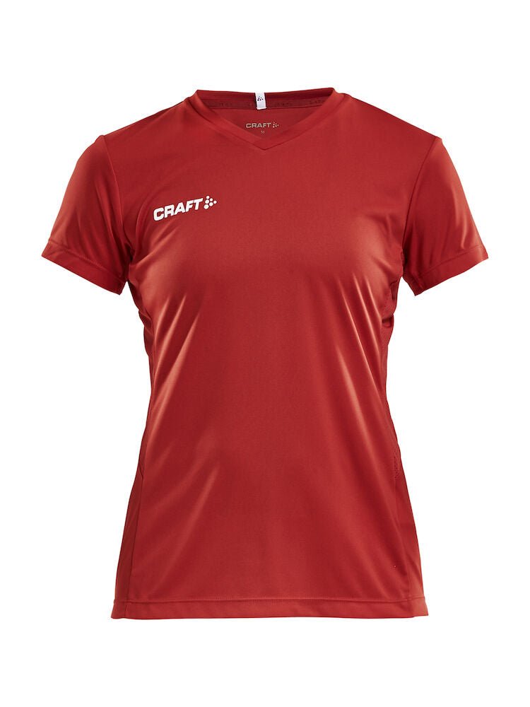 Craft Squad Jersey solid wmn Bright red - Suomen Brodeeraus