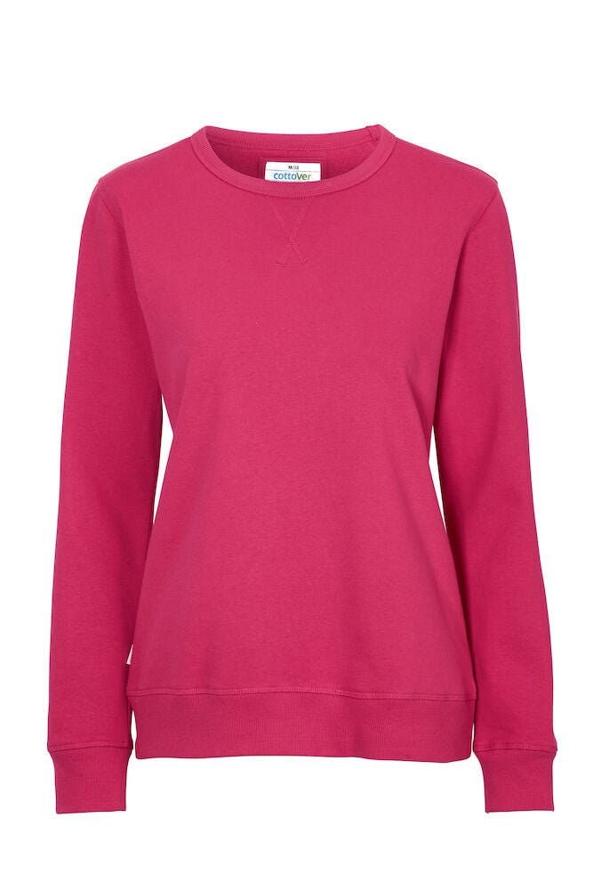 CREW NECK LADY (GOTS) DARK CERISE L - Suomen Brodeeraus