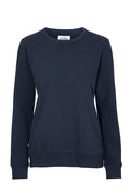 CREW NECK LADY (GOTS) NAVY M - Suomen Brodeeraus