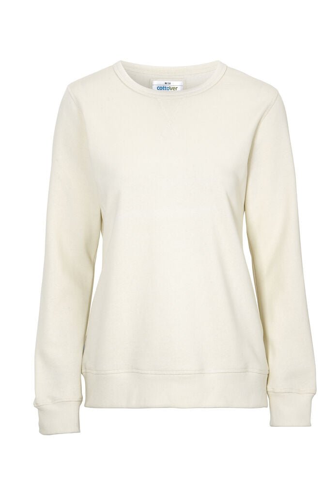 CREW NECK LADY (GOTS) OFF WHITE L - Suomen Brodeeraus