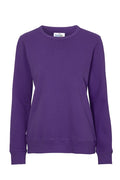 CREW NECK LADY (GOTS) PURPLE L - Suomen Brodeeraus