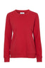 CREW NECK LADY (GOTS) RED L - Suomen Brodeeraus