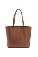 DERBY OF SWEDEN LEATHER LINE TOTE COGNAC one size - Suomen Brodeeraus