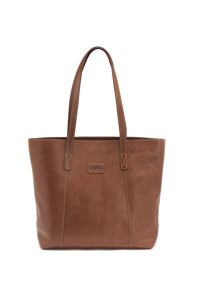 DERBY OF SWEDEN LEATHER LINE TOTE COGNAC one size - Suomen Brodeeraus