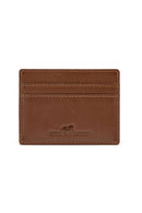 DOS LEATHER LINE CARD HOLDER COGNAC one size - Suomen Brodeeraus