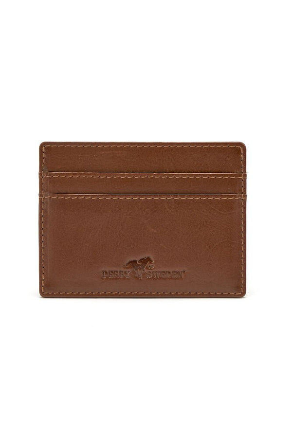 DOS LEATHER LINE CARD HOLDER COGNAC one size - Suomen Brodeeraus