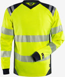 Alva varavaate Palosuojattu flamestat high vis pitkähihainen t-paita lk 3 7359 TFL Neonkeltainen/Tummansininen