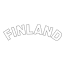 Finland - Text White FI Point - of sale Black ONE SIZE - Suomen Brodeeraus