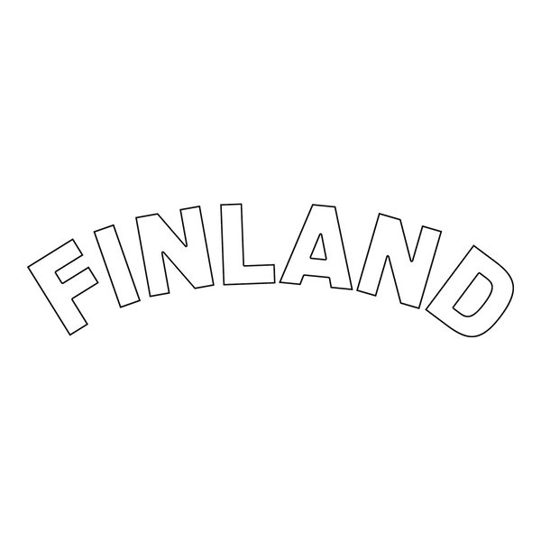 Finland - Text White FI Point - of sale Black ONE SIZE - Suomen Brodeeraus