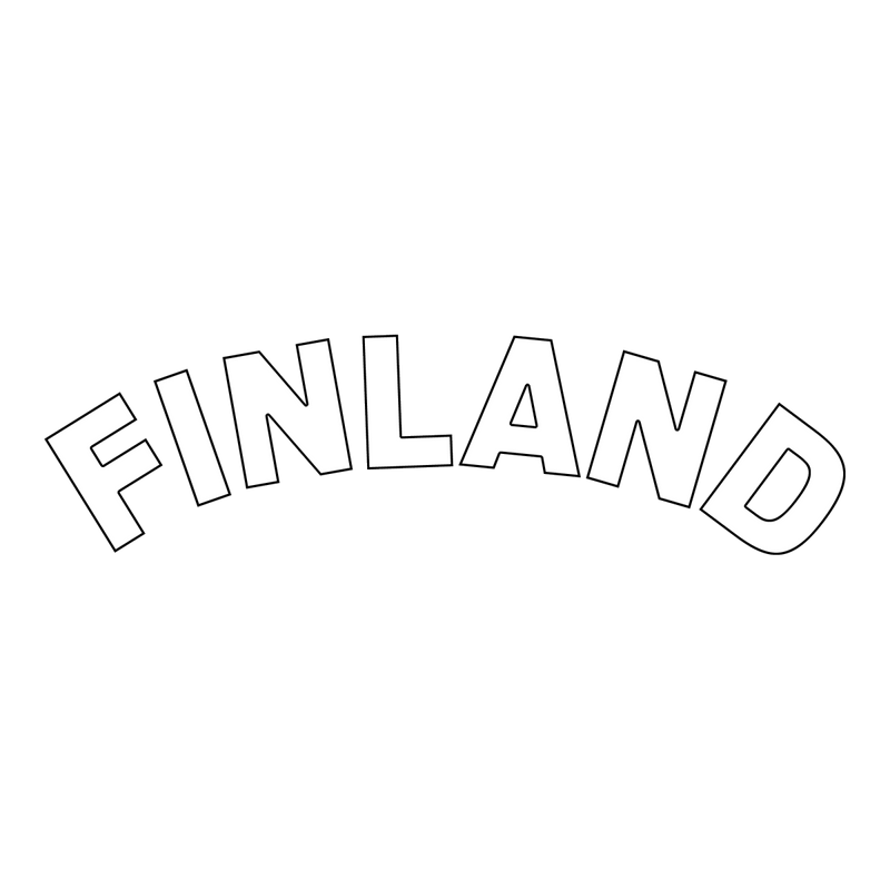 Finland - Text White FI Point - of sale Black ONE SIZE - Suomen Brodeeraus