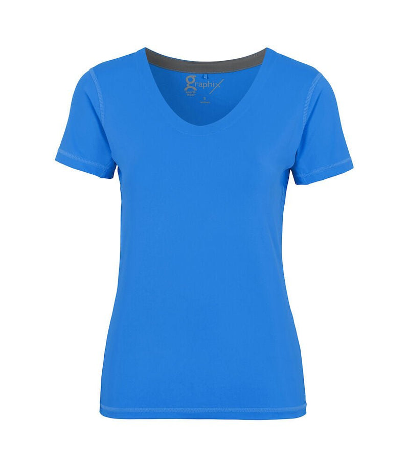 GRAPHIX CORUNA V - NECK Blue - Suomen Brodeeraus