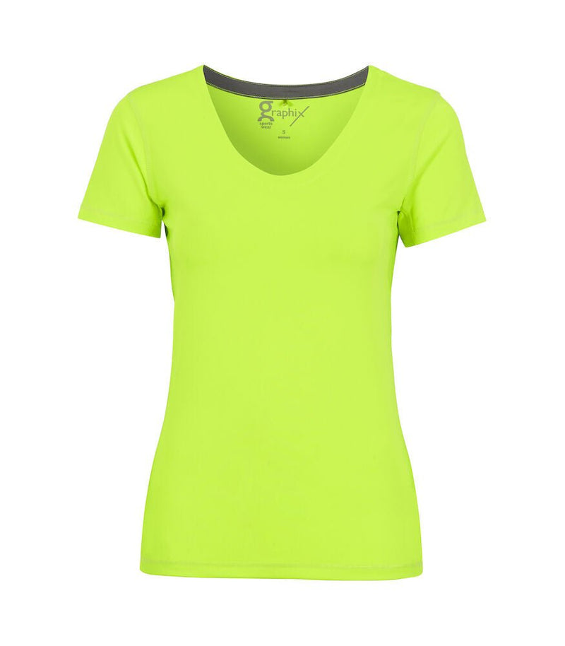 GRAPHIX CORUNA V - NECK Neon Yellow - Suomen Brodeeraus