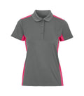 GRAPHIX MADRID LADIES PIQUE Grey / Pink - Suomen Brodeeraus