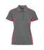 GRAPHIX MADRID LADIES PIQUE Grey / Pink - Suomen Brodeeraus