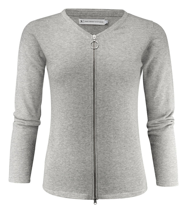 HARVEST ASHLAND CARDIGAN WOMAN GREY MELANGE - Suomen Brodeeraus