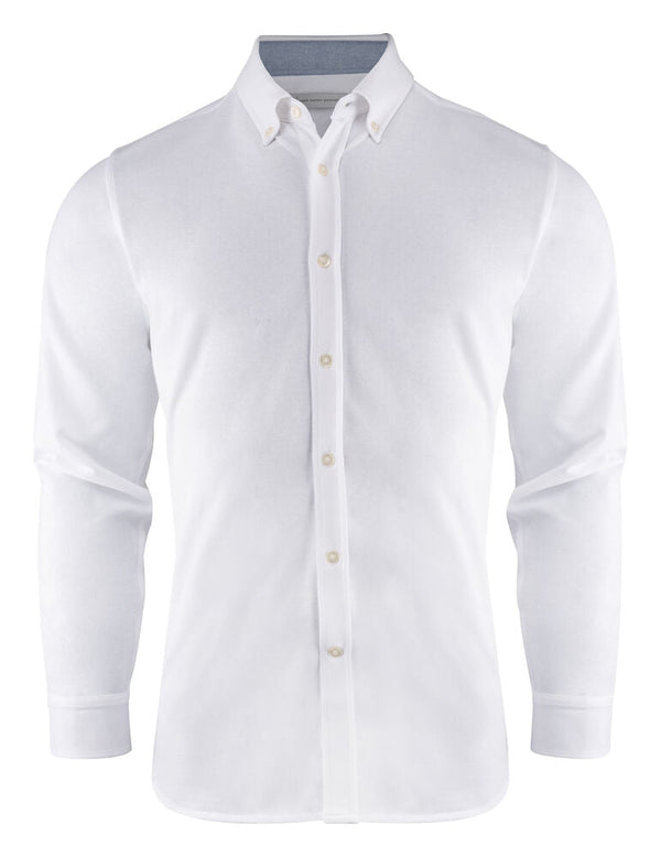 HARVEST BURLINGHAM JERSEY SHIRT WHITE - Suomen Brodeeraus