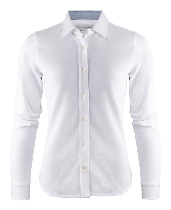 HARVEST BURLINGHAM JERSEY SHIRT WOMAN WHITE - Suomen Brodeeraus