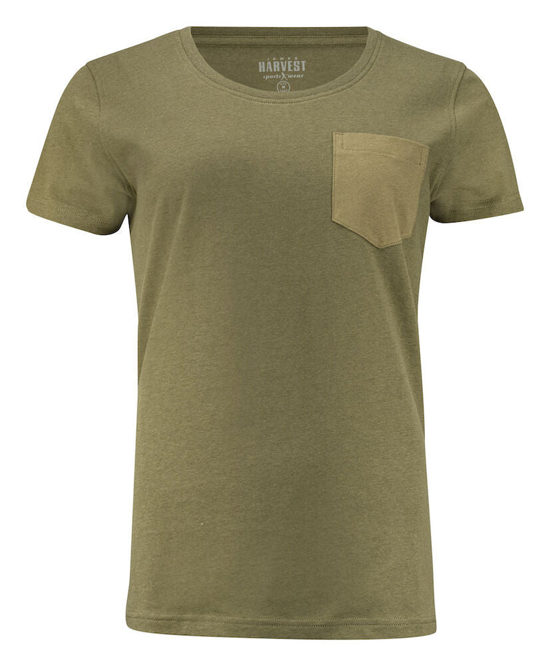 HARVEST WALCOTT WOMAN T - SHIRT MOSS GREEN - Suomen Brodeeraus