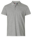 Heavy Premium polo Grey melange - Suomen Brodeeraus