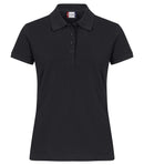 Heavy Premium polo ladies Black - Suomen Brodeeraus