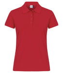 Heavy Premium polo ladies Red - Suomen Brodeeraus