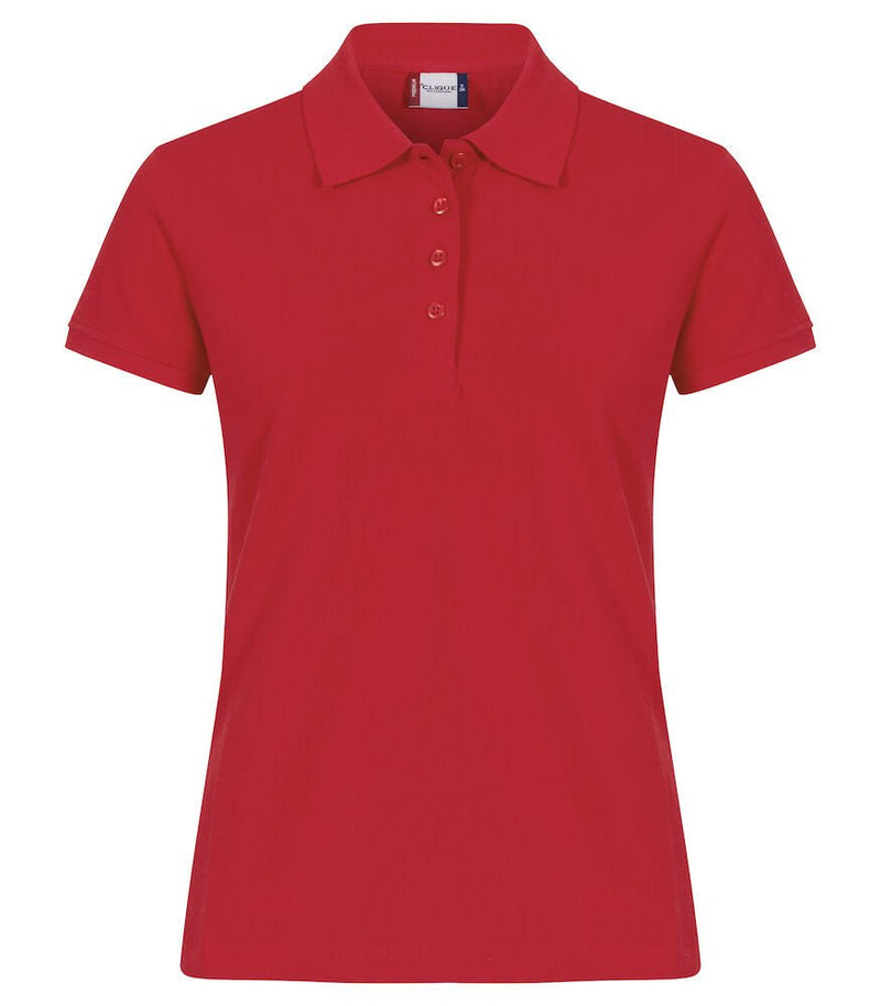 Heavy Premium polo ladies Red - Suomen Brodeeraus