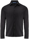 Hedley Stretch Shirt Black - Suomen Brodeeraus