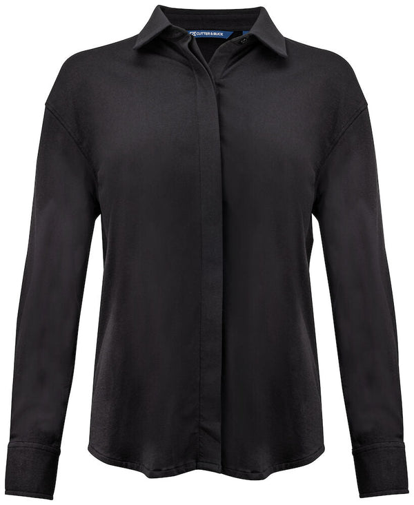 Hedley Stretch Shirt Ladies Black - Suomen Brodeeraus