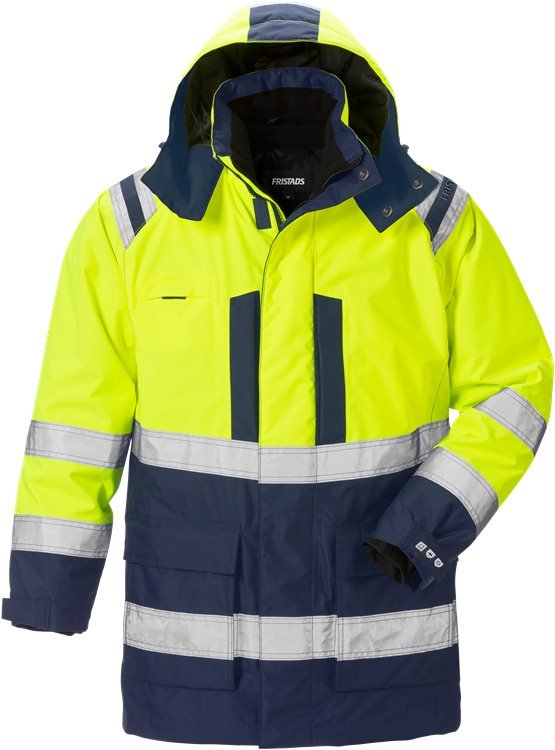 High vis Airtech® 3 - in - 1 parkatakki lk 3 4036 GTT Neonkeltainen/Tummansininen - Suomen Brodeeraus