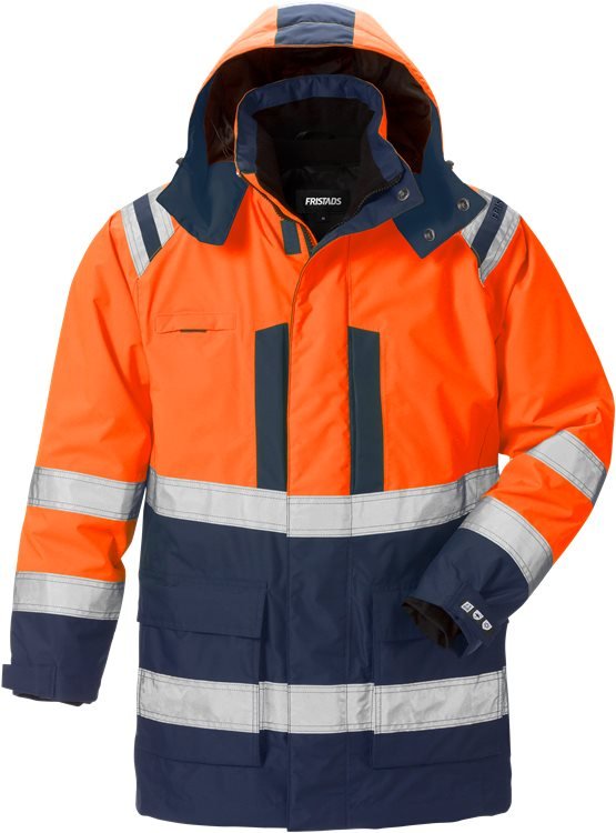 High vis Airtech® 3 - in - 1 parkatakki lk 3 4036 GTT Neonoranssi/Tummansininen - Suomen Brodeeraus