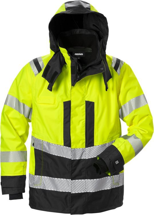 High vis Airtech® kuoritakki lk 3 4515 GTT Neonkeltainen/Musta - Suomen Brodeeraus