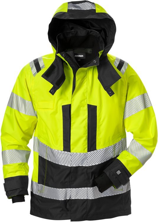 High vis Airtech® kuoritakki naisten lk 3 4518 GTT Neonkeltainen/Musta - Suomen Brodeeraus