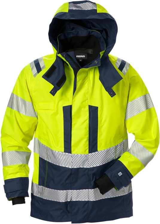 High vis Airtech® kuoritakki naisten lk 3 4518 GTT Neonkeltainen/Tummansininen - Suomen Brodeeraus