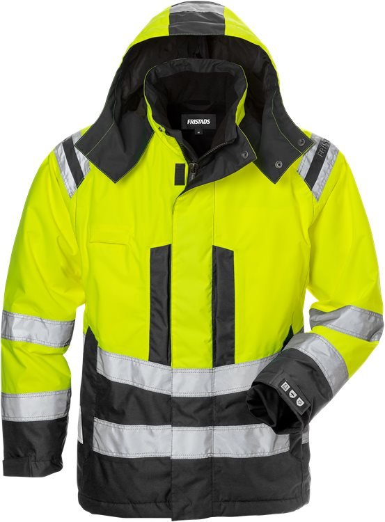 High vis Airtech® talvitakki naisten lk 3 4037 GTT Neonkeltainen/Musta - Suomen Brodeeraus