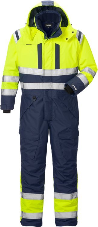 High vis Airtech® talviumpisuoja lk 3 8015 GTT Neonkeltainen/Tummansinine - Suomen Brodeeraus