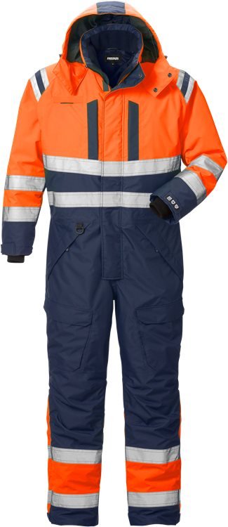 High vis Airtech® talviumpisuoja lk 3 8015 GTT Neonoranssi/Tummansinine - Suomen Brodeeraus