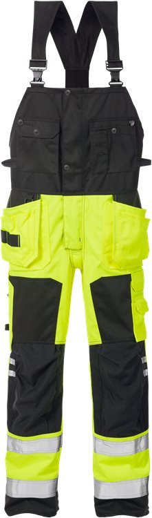 High vis avosuoja LK.2, 1014 PLU Neonkeltainen/Musta - Suomen Brodeeraus