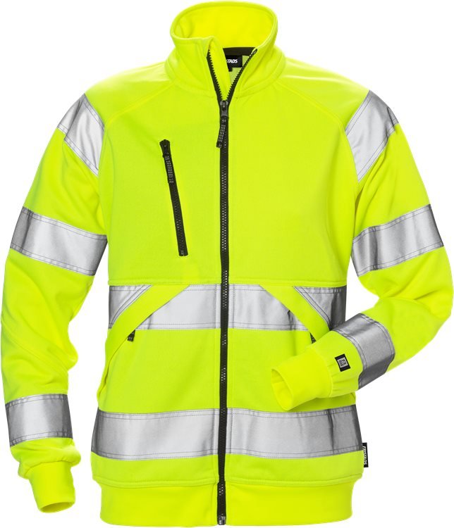 High vis collegetakki naisten lk 3 7427 SHV Neonkeltainen - Suomen Brodeeraus