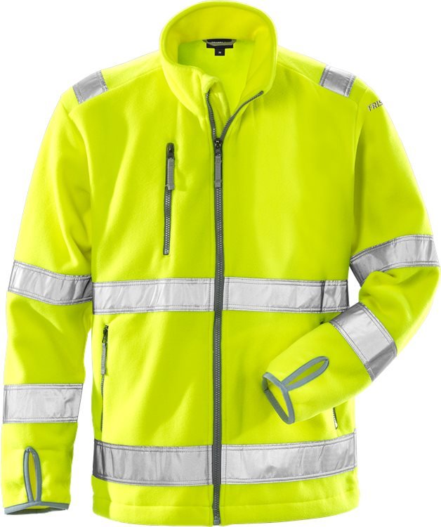 High vis fleecetakki lk 3 4400 FE Neonkeltainen - Suomen Brodeeraus