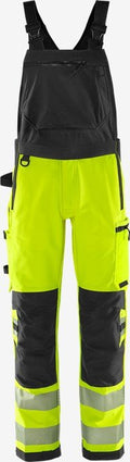 High vis Green stretch avosuoja lk 2 1031 GSTP Neonkeltainen/Musta - Suomen Brodeeraus