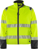 High vis Green stretch takki lk 3 4647 GSTP Neonkeltainen/Musta - Suomen Brodeeraus