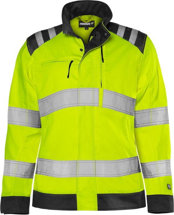 High vis Green takki naisten LK 3 4068 GPLU Neonkeltainen/Must - Suomen Brodeeraus