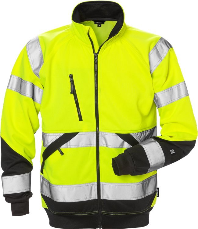 High vis kevyt takki lk 3 7426 SHV Neonkeltainen/Musta - Suomen Brodeeraus