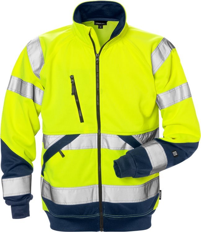 High vis kevyt takki lk 3 7426 SHV Neonkeltainen/Tummansininen - Suomen Brodeeraus