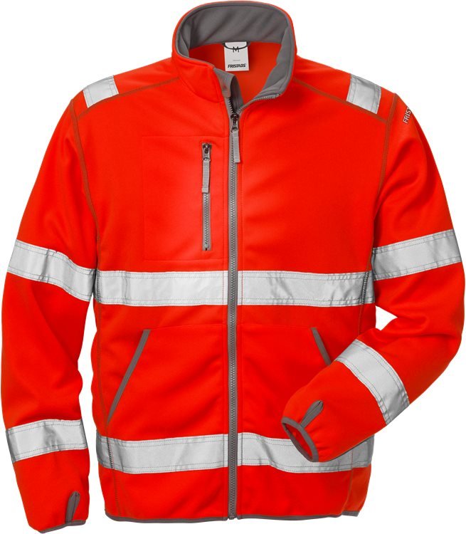 High vis softshell takki lk 3 4840 SSL Neonpunainen - Suomen Brodeeraus