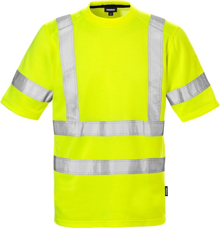 High vis t - paita 7024 lk 3 THV Neonkeltainen - Suomen Brodeeraus