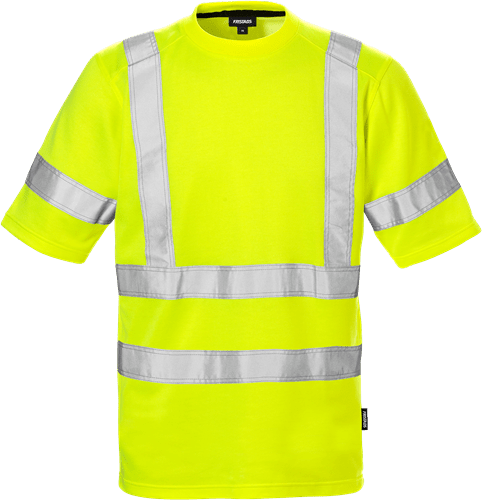 High vis t - paita 7024 lk 3 THV Neonkeltainen - Suomen Brodeeraus