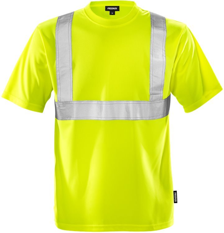 High vis t - paita lk 2 7411 TP Neonkeltainen - Suomen Brodeeraus