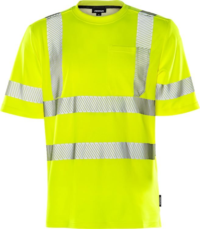 High vis t - paita lk 3 7407 THV Neonkeltainen - Suomen Brodeeraus