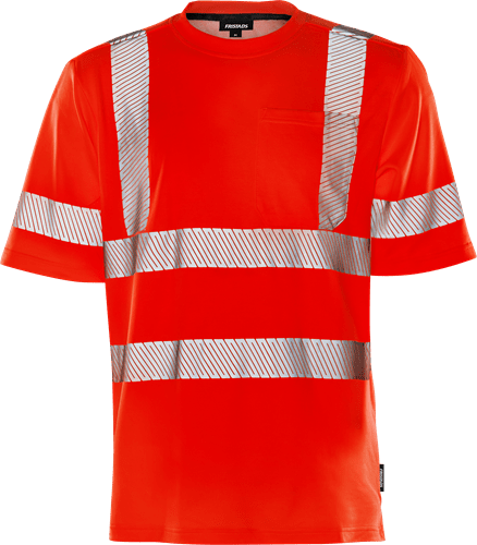 High vis t - paita lk 3 7407 THV Neonpunainen - Suomen Brodeeraus